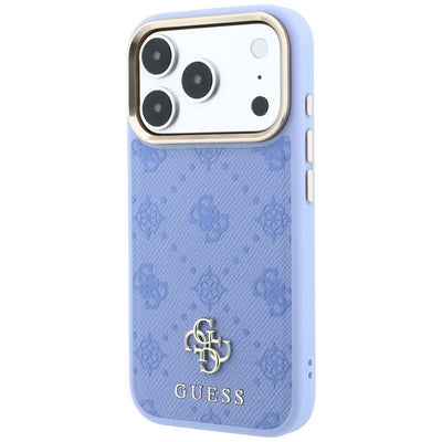 Guess Peony 4G Small Logo MagSafe Case for iPhone 18 Pro Max / 17 Pro Max - Light Blue