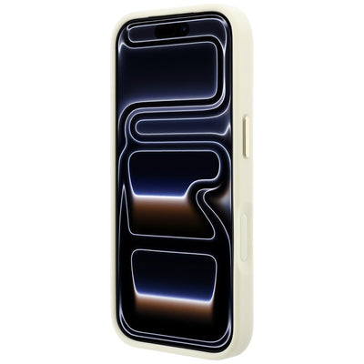 Guess Ring Stand 360 Grained Classic Logo MagSafe case for iPhone 18 Pro Max / 17 Pro Max - beige