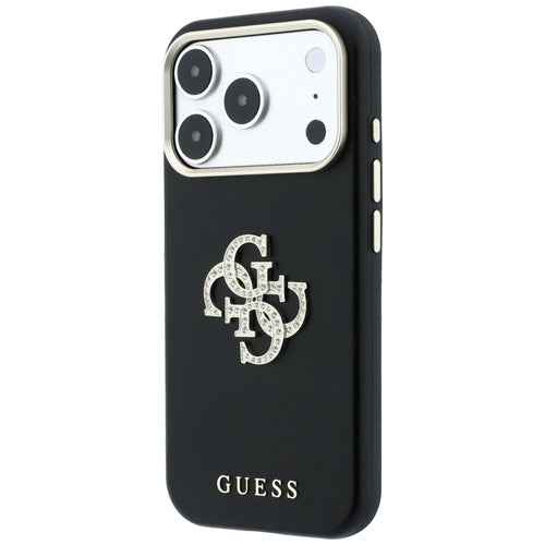 Guess Smooth & Big Strass Logo Case for iPhone 18 Pro / 17 Pro - Black