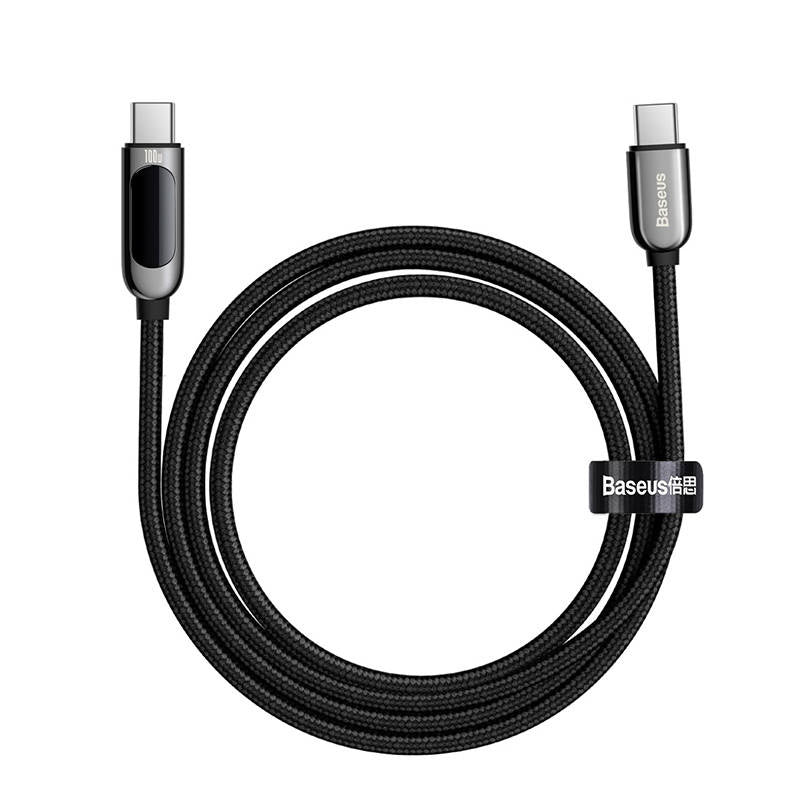 Cable USB-C to USB-C Baseus Display, 100W, 2m (black) - Product Image 3