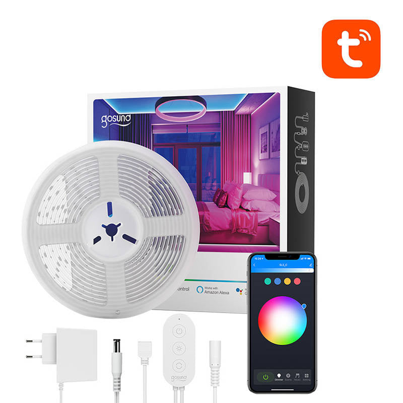 Smart WiFi RGB LED light strip Gosund SL2 (5m), Tuya - Product Image 2