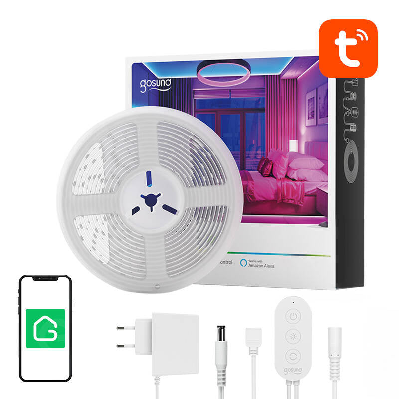 Smart WiFi RGB LED light strip Gosund SL2 (5m), Tuya - Product Image 1