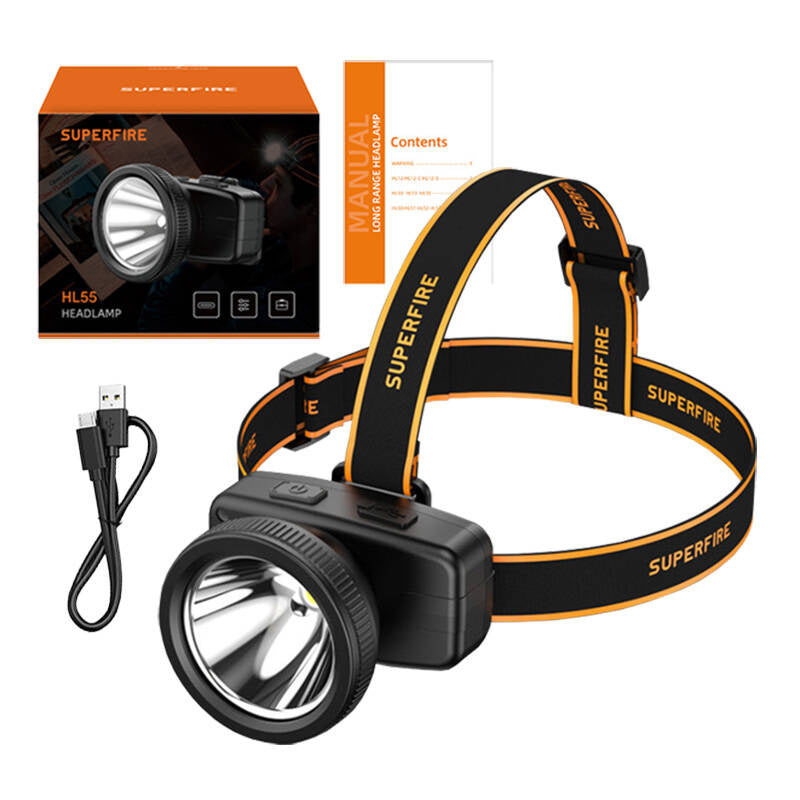Superfire HL55 headlamp, 150 lm, USB-C, 4 modes, 270 m - Product Image 2