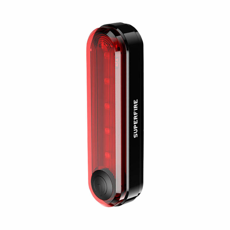 Superfire BTL01 rear bike light, USB, 230mAh - Product Image 2