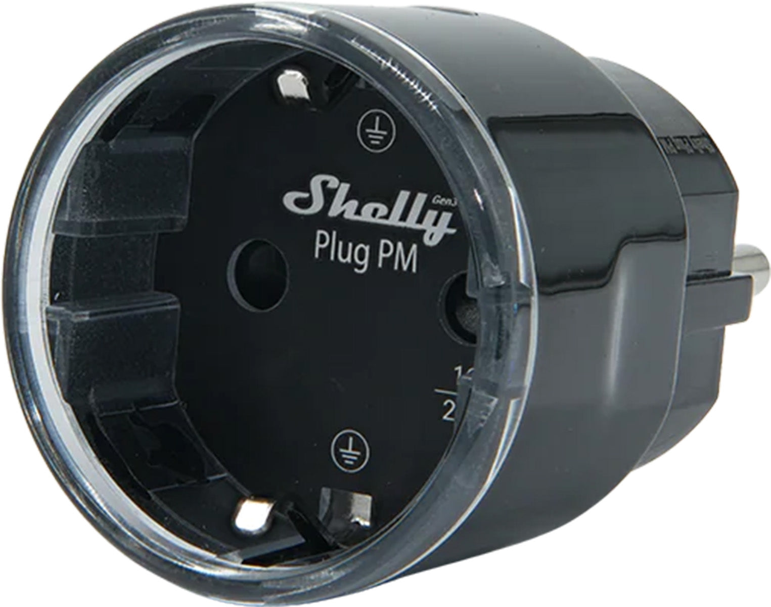 Shelly Plug PM Gen3 Matter 13A smart socket, black - Image 1