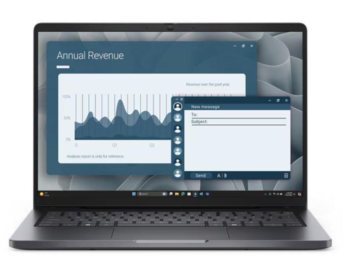 Notebook DELL Pro 14 PC14255 CPU Ryzen 5 220 3200 MHz 14" 1920x1200 RAM 16GB DDR5 5600 MHz SSD 256GB AMD Radeon 740M Integrated ENG Windows 11 Pro 1.36 kg BTO505_PC14255_EMEA