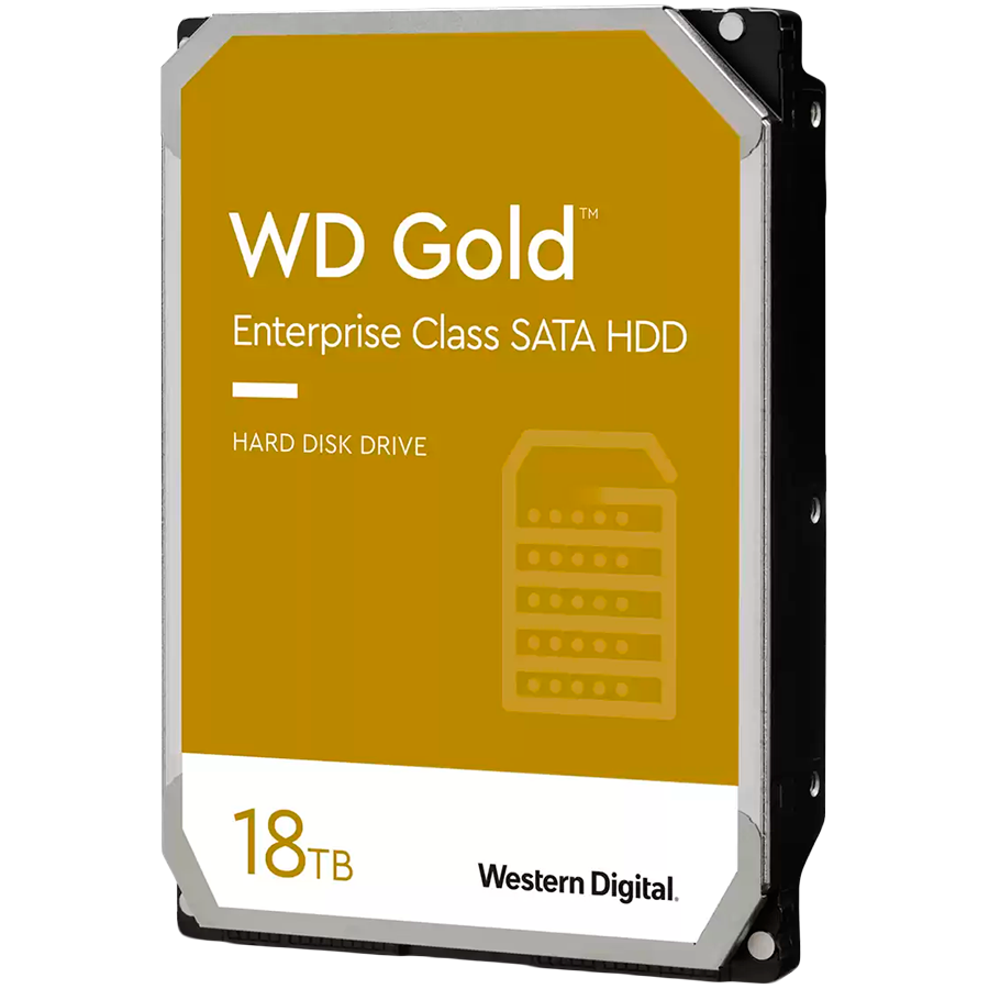 HDD Server WD Gold (3.5'', 18TB, 512MB, 7200 RPM, SATA 6 Gb/s) — WESTERN DIGITAL