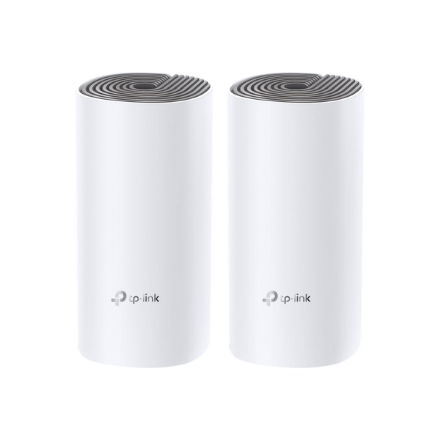 C1200 Whole Home Mesh Wi-Fi System | Deco E4 (2-pack) | 802.11ac | 867+300 Mbit/s | 10/100 Mbit/s | Ethernet LAN (RJ-45) ports 2 | Mesh Support Yes | MU-MiMO Yes | No mobile broadband | Antenna type 2xInternal