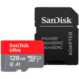 SANDISK Ultra microSDXC 128GB + SD Adapter 140MB/s A1 Class 10 UHS-I