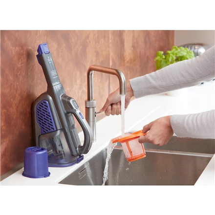 BLACK & DECKER Vacuum Cleaner | BHHV520BFP-QW | Cordless operating | 18 V | Black/Purple