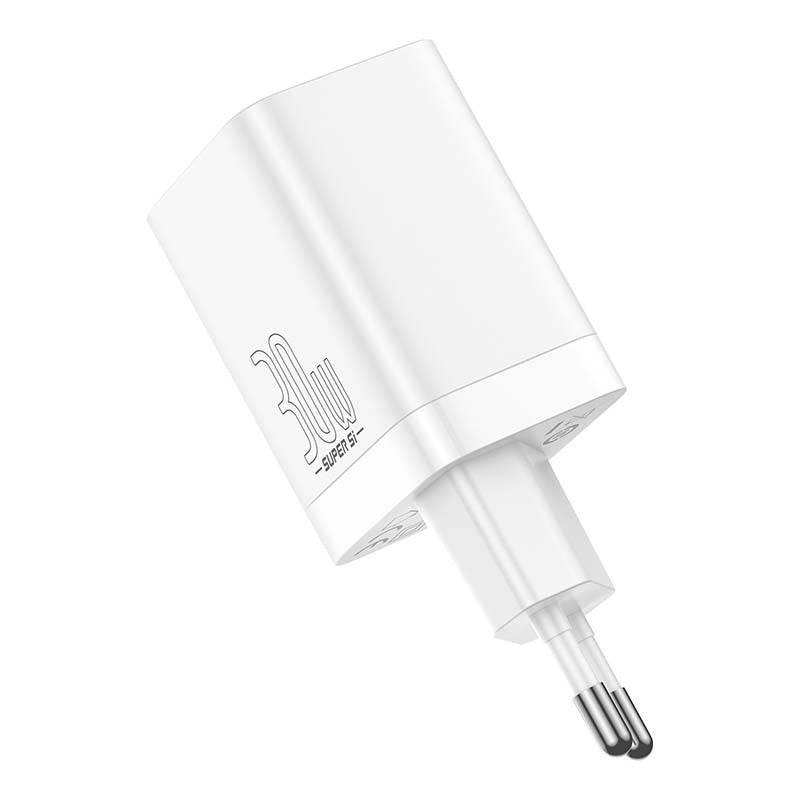 Baseus Super Si Pro Quick Charger USB + USB-C 30W (white) - Product Image 4