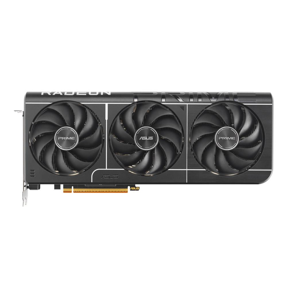 Graphics Card ASUS AMD Radeon RX 9070 XT 16 GB GDDR6 256 bit PCIE 5.0 16x Triple slot Fansink 1xHDMI 3xDisplayPort PRIME-RX9070XT-O16G