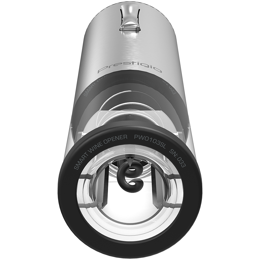 Nemi, Electric wine opener, aerator, vacuum preserver, Silver color — PRESTIGIO