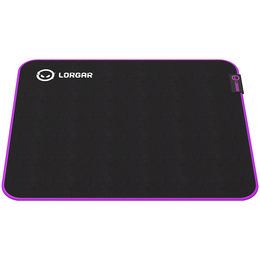 Lorgar Main 313, Gaming mouse pad, High-speed surface, Purple anti-slip rubber base, size: 360mm x 300mm x 3mm, weight 0.195k