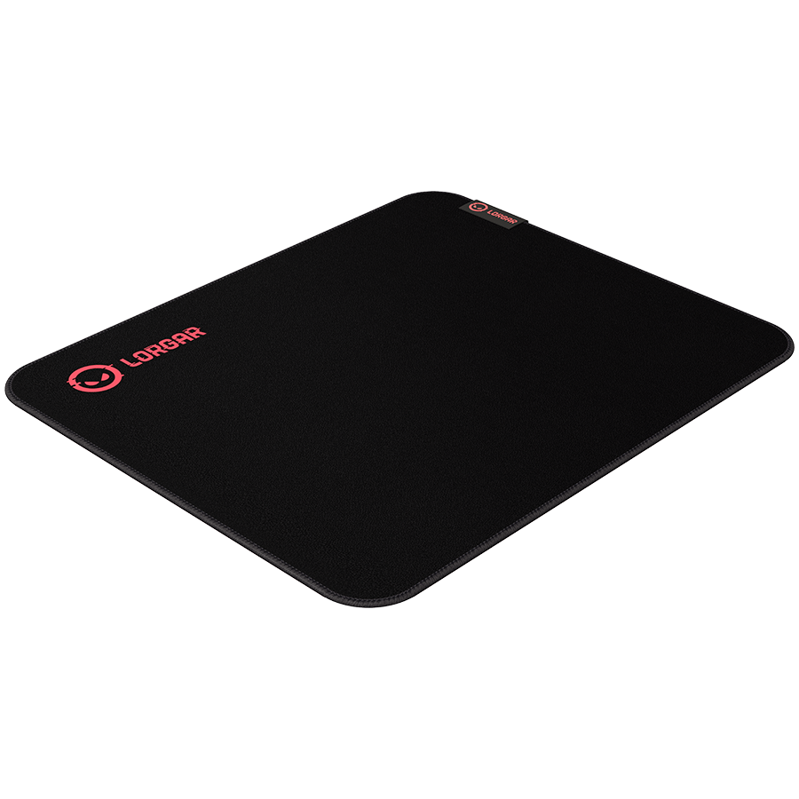 Lorgar Main 323, Gaming mouse pad, Precise control surface, Red anti-slip rubber base, size: 360mm x 300mm x 3mm, weight 0.21