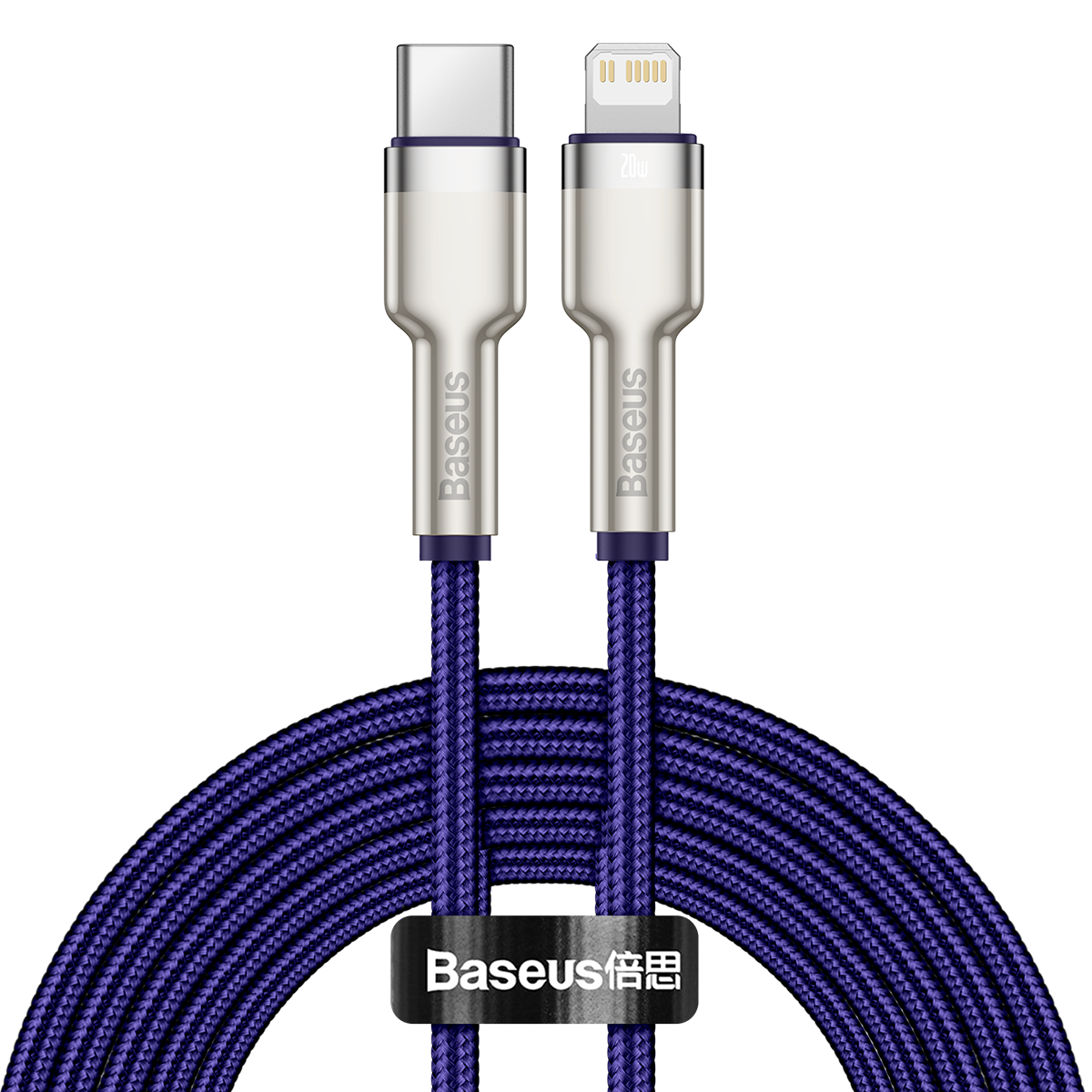 Baseus Cafule Series USB-C cable for Lightning, 20W, 2m (purple) - Product Image 2