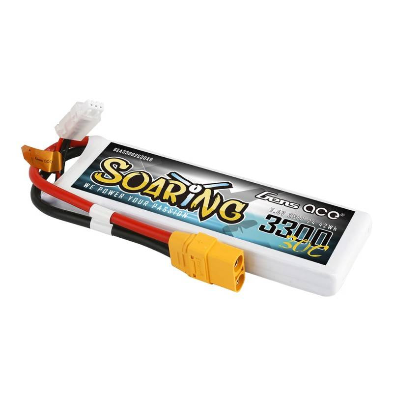 Batterie Gens Ace Soaring 3300mAh 7,4V 30C 2S1P XT90