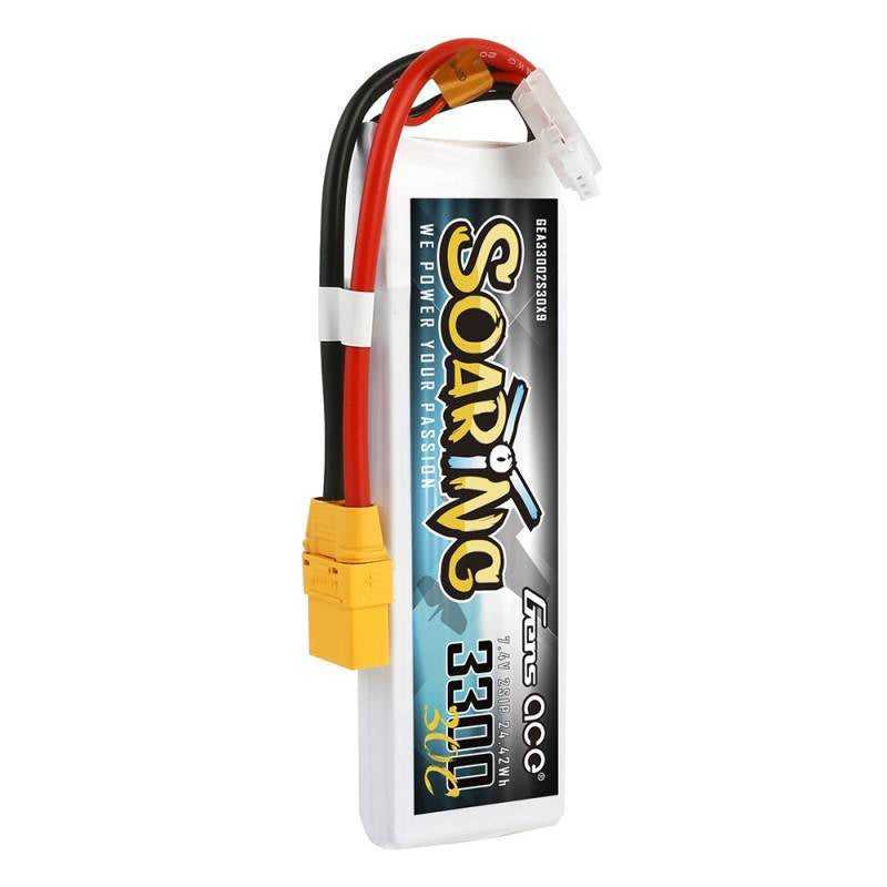Batterie Gens Ace Soaring 3300mAh 7,4V 30C 2S1P XT90