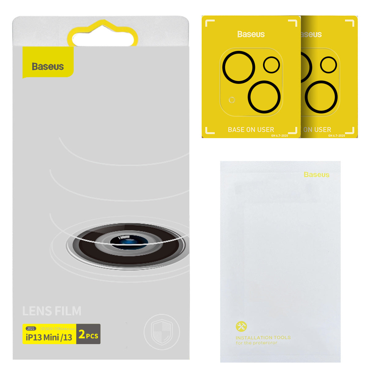 Baseus Camera Lens Film for iPhone 13/13 Mini (2pcs) - Product Image 4