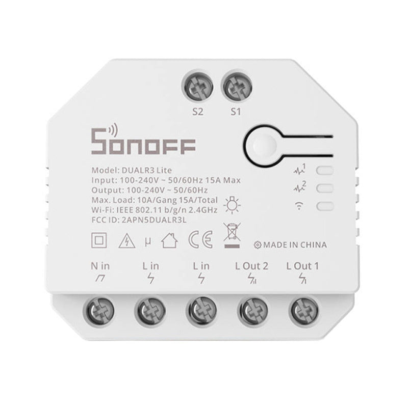 Smart Wi-Fi switch WiFi Sonoff Dual R3 Lite - Product Image 3