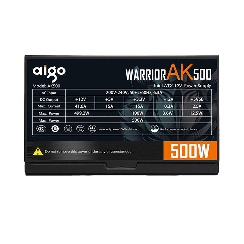 Computer Power Supply Aigo AK500 (black) - Product Image 4