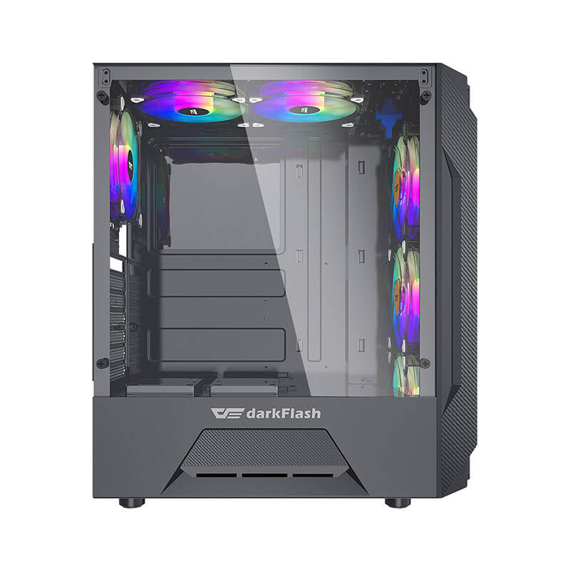 Darkflash LEO Computergehäuse (schwarz)