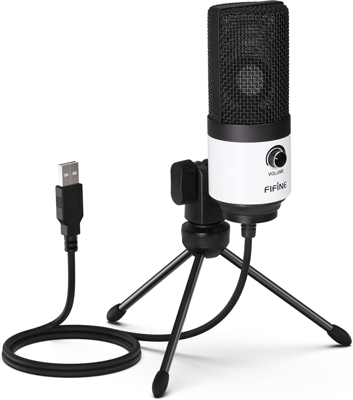 Fifine K669BW studio microphone (white) - Image 1