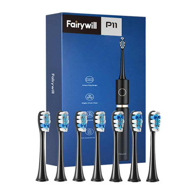 Sonic toothbrush with head set and case FairyWill FW-P11 (Black) - Product Image 2