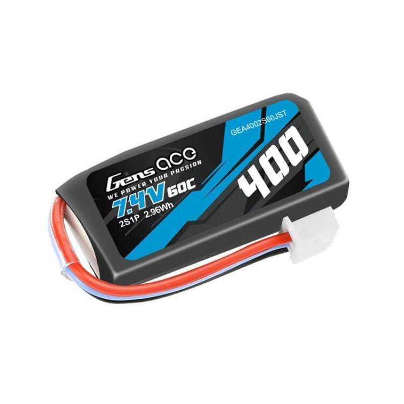 Batterie Gens Ace 400mAh 7,4V 60C 2S1P JST