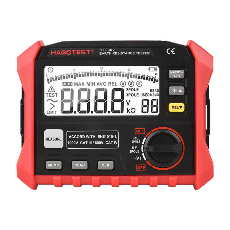 Habotest HT2302 Digitaler Erdungswiderstandsprüfer