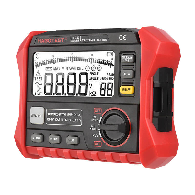 Habotest HT2302 Digital Earth Resistance Tester - Product Image 2