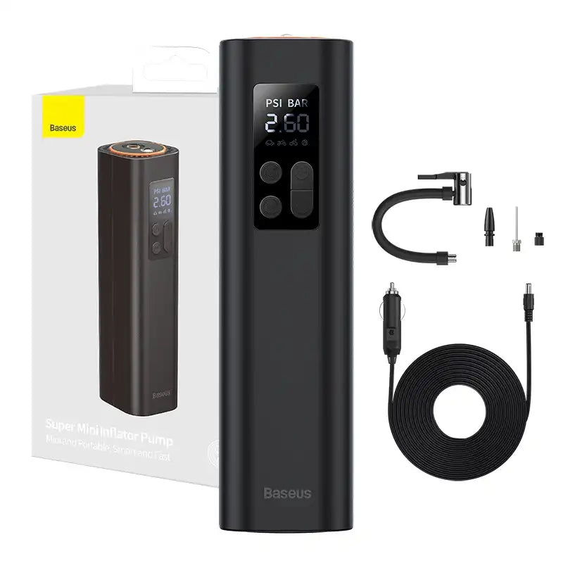 Mini car compressor Baseus (black) - Product Image 1