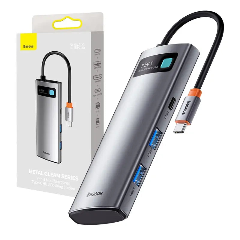 Baseus Hub Adapter 7in1 USB-C to 2x USB 3.0 + HDMI + USB-C PD - Product Image 1