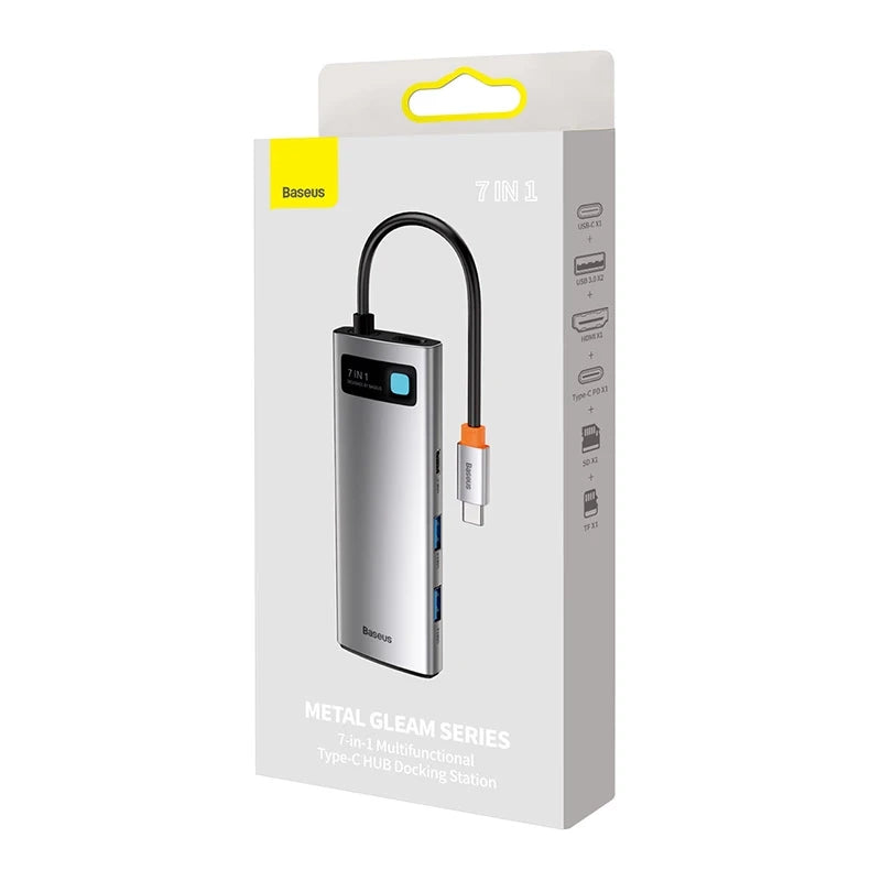 Baseus Hub Adapter 7in1 USB-C to 2x USB 3.0 + HDMI + USB-C PD - Product Image 8
