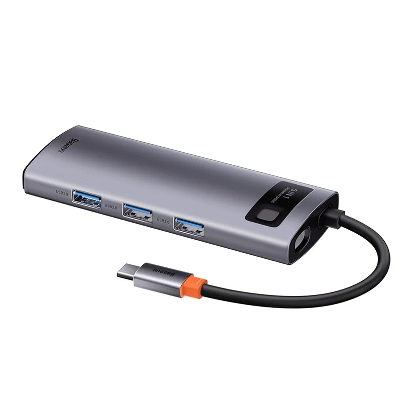 Adapter 5in1 Baseus Hub USB-C to 3x USB 3.0 + HDMI + USB-C PD - Product Image 6