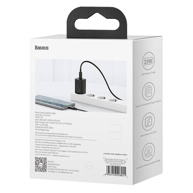 Baseus Super Si Quick Charger 1C 25W (black) - Product Image 9