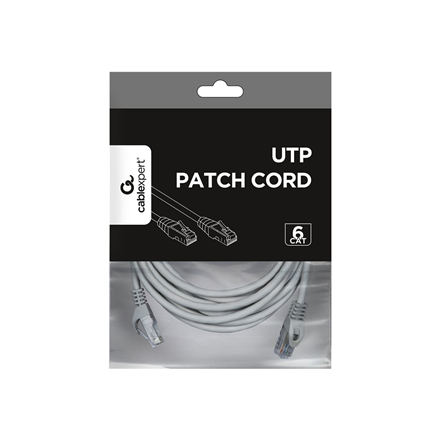 Cablexpert UTP Cat6 Patch cord, grey, 5 m