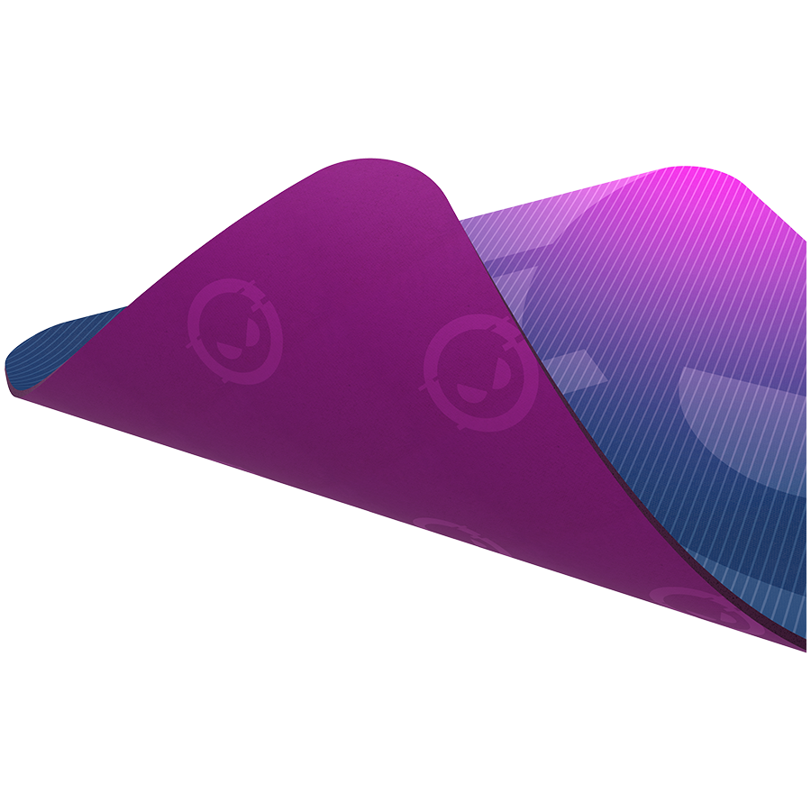 Lorgar Main 133, Gaming mouse pad, High-speed surface, Purple anti-slip rubber base, size: 360mm x 300mm x 3mm, weight 0.2kg
