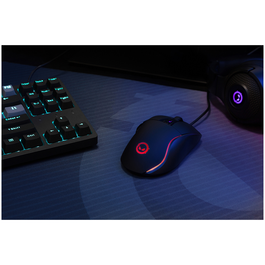 LORGAR Jetter 357, gaming mouse, Optical Gaming Mouse with 6 programmable buttons, Pixart ATG4090 sensor, DPI can be up to 80