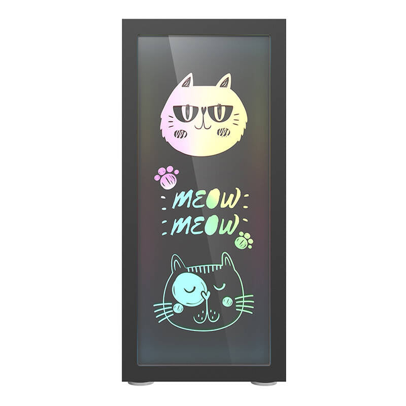 Darkflash DK210 Graffiti Computergehäuse (schwarz)