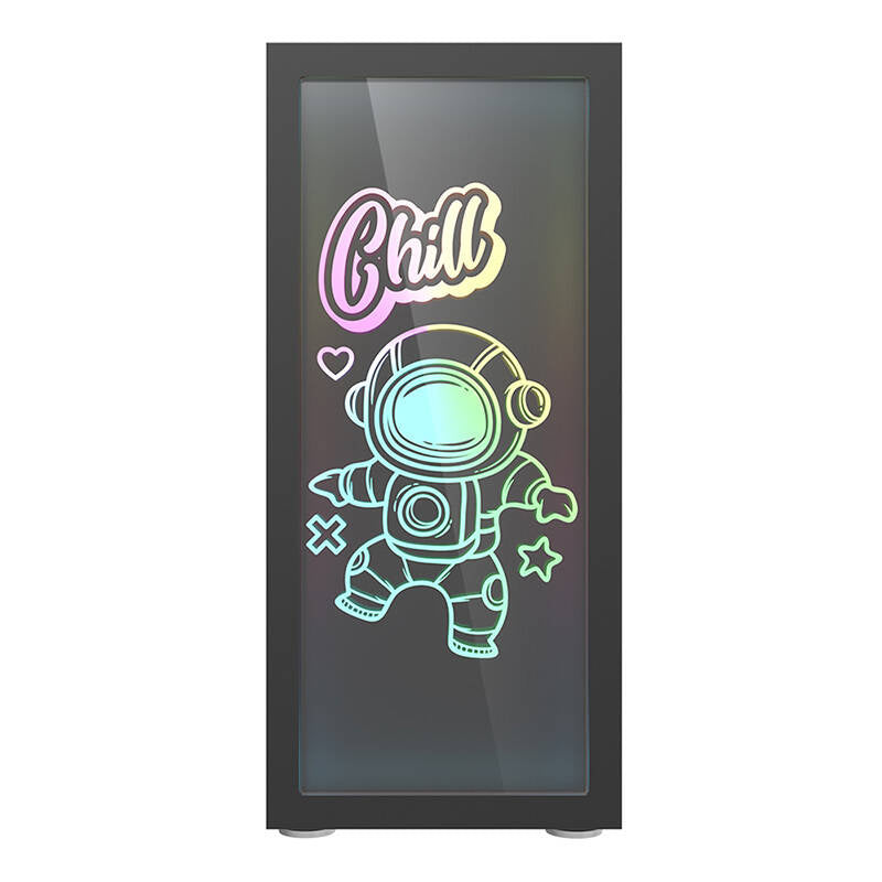 Darkflash DK210 Graffiti Computergehäuse (schwarz)