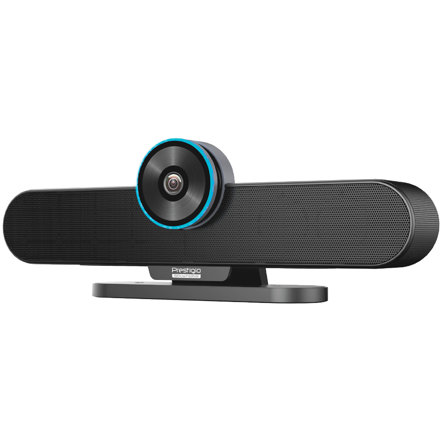 Prestigio Solutions Video Conferencing Collaboration Bar Gamma: 4K UHD, 8.5MP, 6 mic, 6m (Range), 2 x 5W, Connection via USB