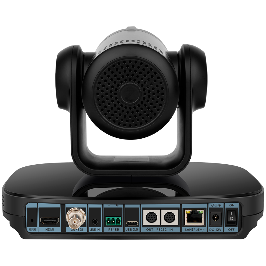 Prestigio Solutions Video Conferencing 4K PTZ Camera Alpha: 4K UHD, 8.4MP, PTZ, AI, No mic, PoE, Connection via HDMI 2.0, USB