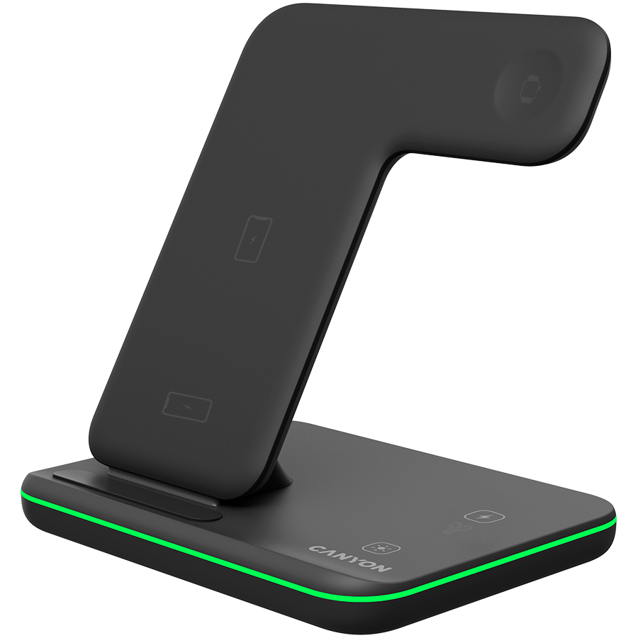 CANYON wireless charger WS-303 15W 3in1 Black