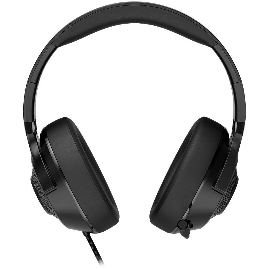 LORGAR Noah 101, Gaming headset with microphone, 3.5mm jack connection, cable length 2m, foldable design, PU leather ear pads