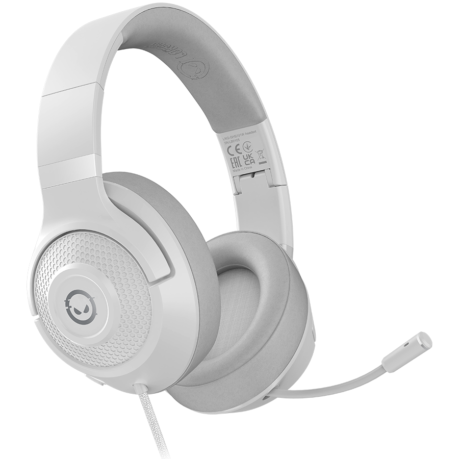 LORGAR Noah 101, Gaming headset with microphone, 3.5mm jack connection, cable length 2m, foldable design, PU leather ear pads