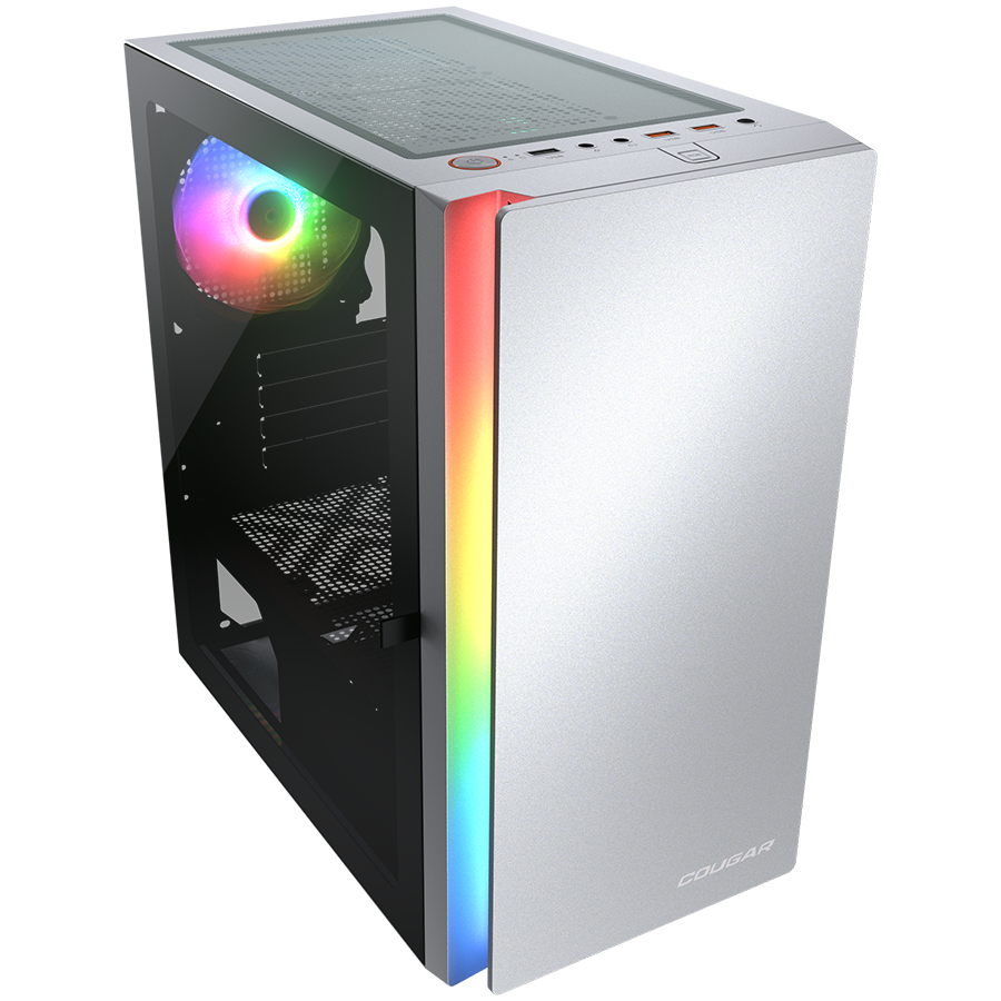 COUGAR PURITY RGB PC Case, Mini Tower, White — COUGAR GAMING