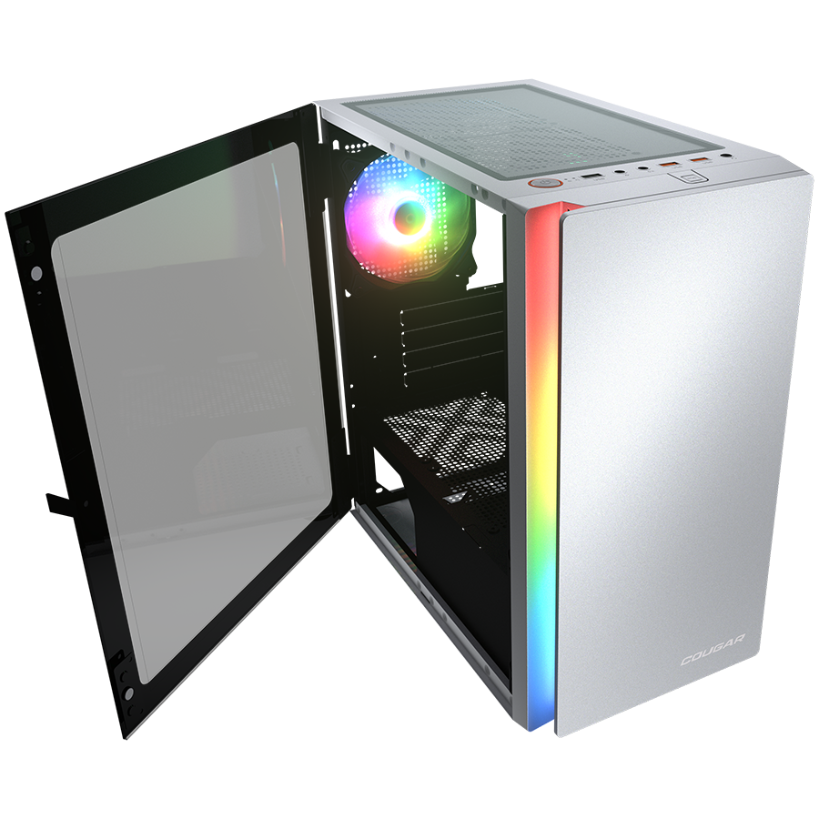 COUGAR PURITY RGB PC Case, Mini Tower, White — COUGAR GAMING