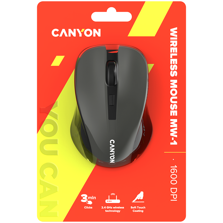 CANYON mouse MW-1 Wireless Grey