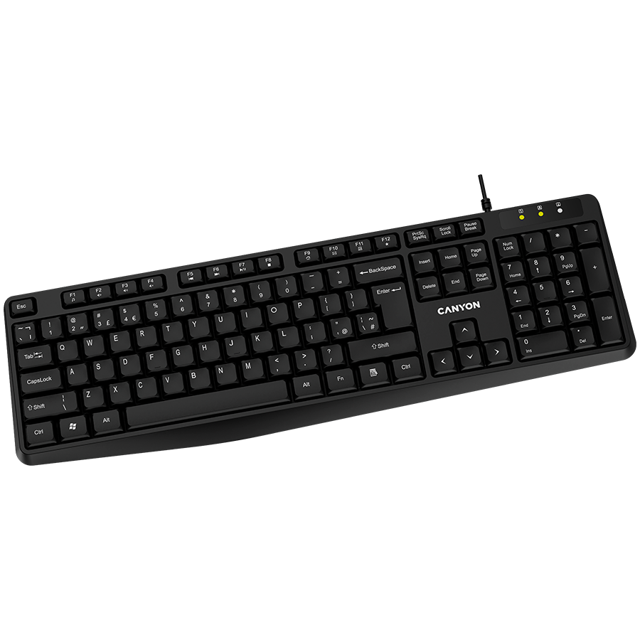 CANYON keyboard KB-1 UK Wired Black